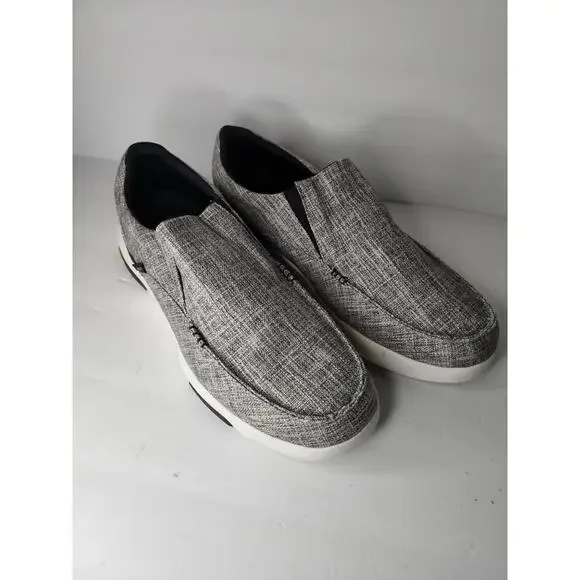 OrthoComfoot Men's Slip On Loafers,Arch Support Boat Shoes ZGBX02, Size 14